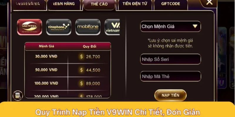 Nạp tiền qua Ngân hàng là hình thức quen thuộc, phổ biến